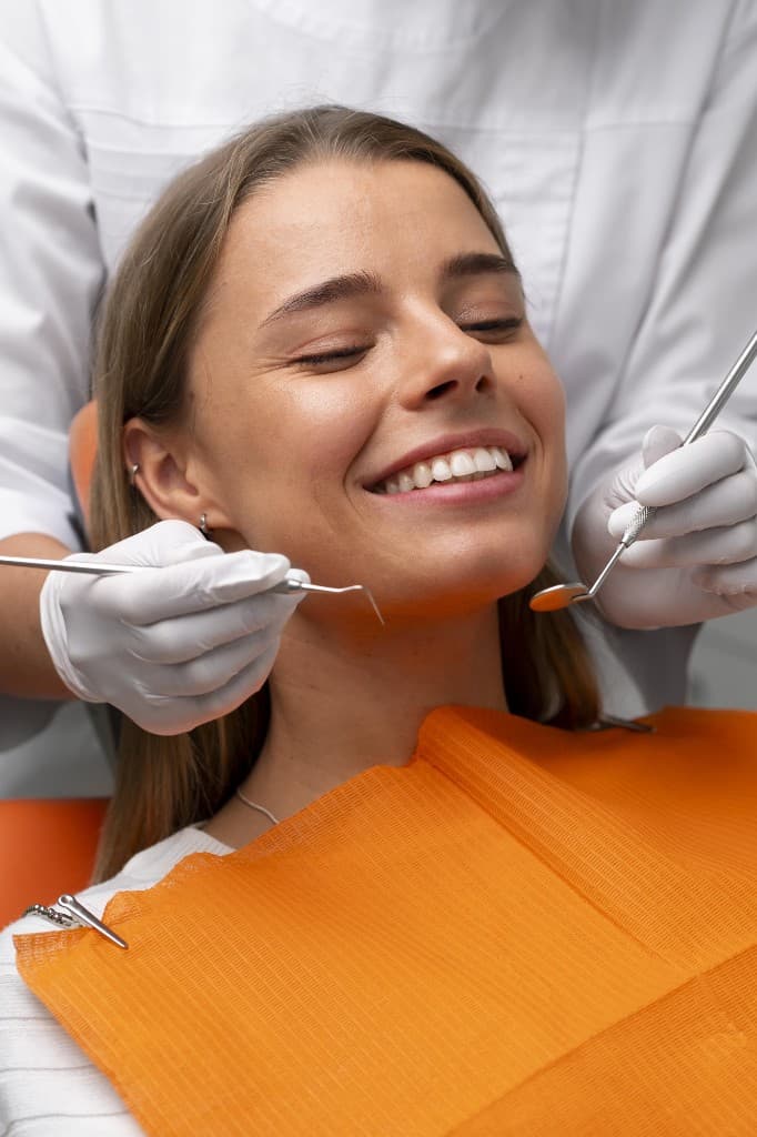 Intraoral examination by the dentist