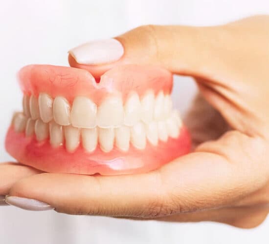 Example of an implant-supported prosthesis